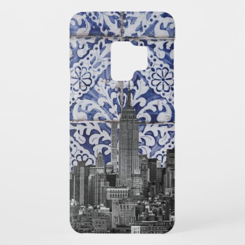 New York City Skyscrapers Meet Portuguese Tiles Case_Mate Samsung Galaxy S9 Case