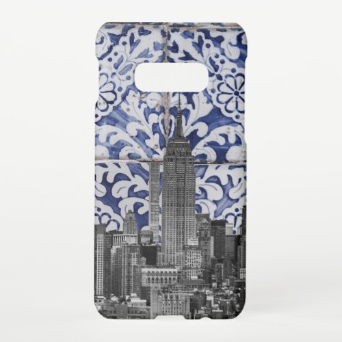 New York City Skyscrapers Meet Portuguese Tiles Samsung Galaxy S10E Case