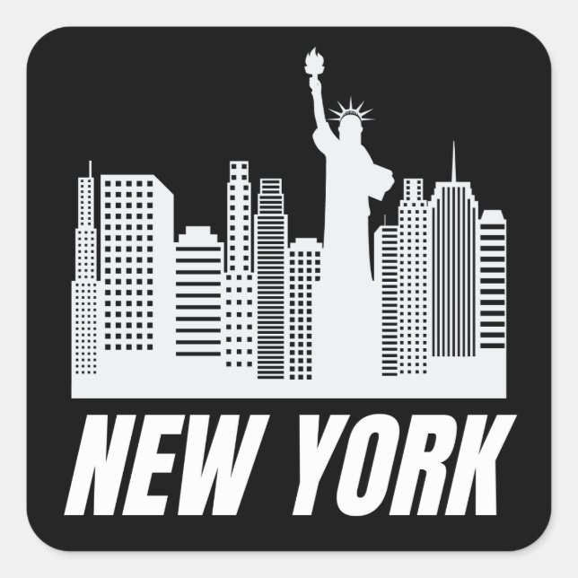 New York City Square Sticker (Front)