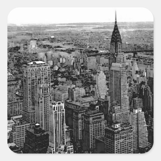 New York City Square Sticker