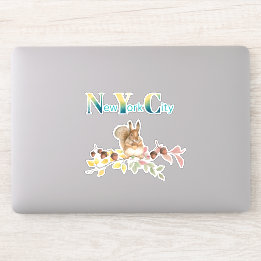 New York City Squirrel Sticker