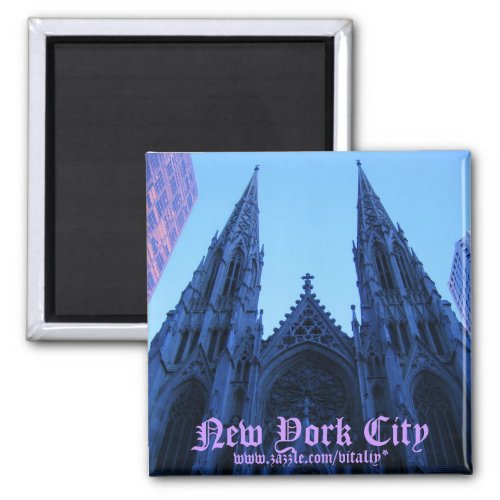 New York City St Patricks Cathedral magnet