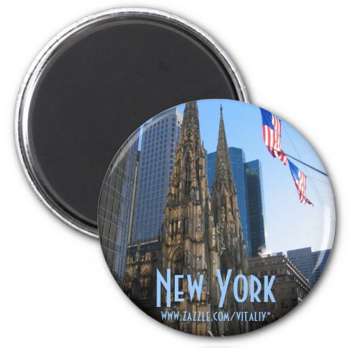 New York City St Patricks Cathedral magnet