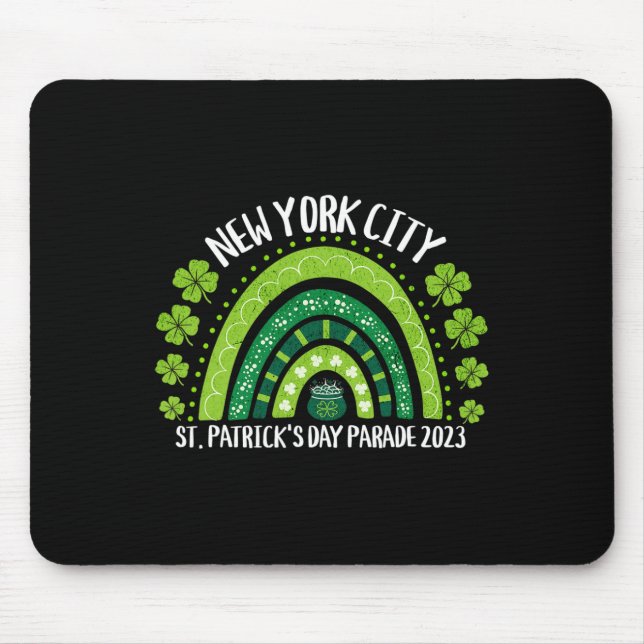 New York City St Patrick's Day Parade Matching Fam Mouse Pad (Front)