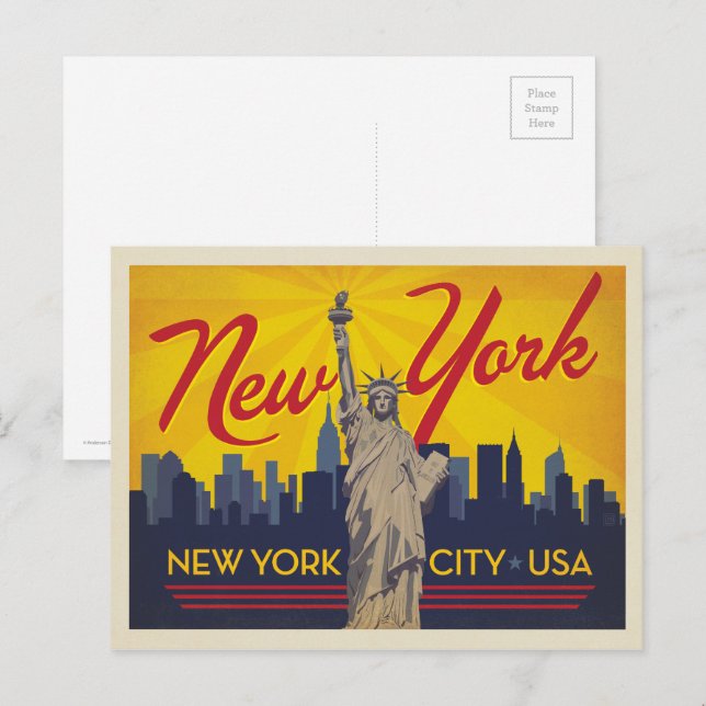 New York City | Statue of Liberty Postcard | Zazzle
