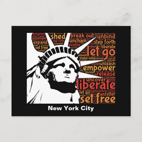 New York City Statue of Liberty Postcard