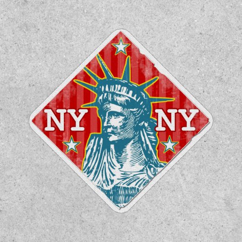 New York City Statue of Liberty Retro NY Travel Patch