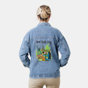 New York City statue of liberty Travel Art Denim Jacket