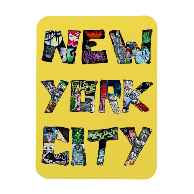 New York City Street Art Magnet (Vertical)