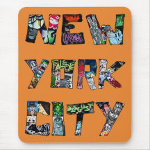 New York City Street Art Mousemat