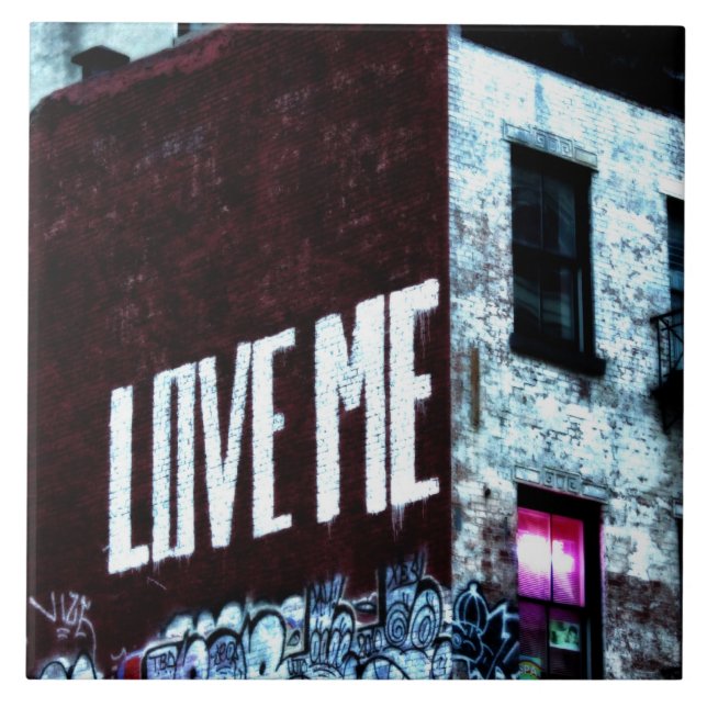 New York City Street Graffiti Photo Tile (Front)