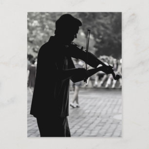 New York City Street Musician Postcard