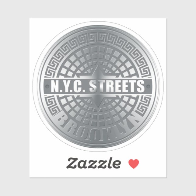New York City Streets Brooklyn Sticker (Sheet)