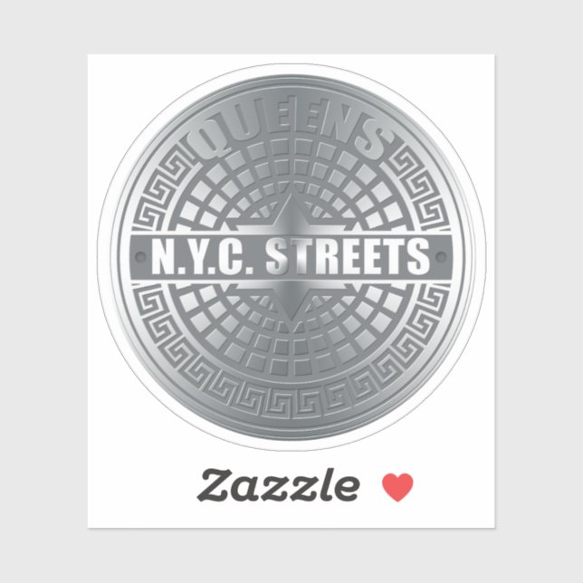 New York City Streets Queens Sticker (Sheet)