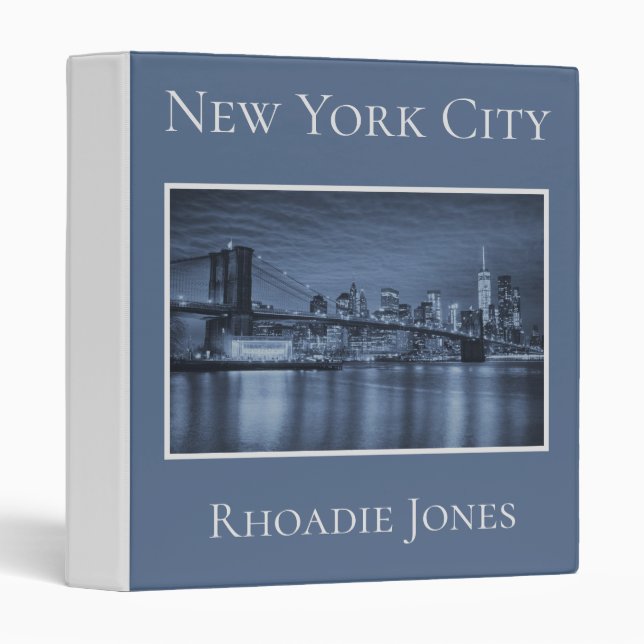 New York City Stunning 3 Ring Binder (Front/Spine)