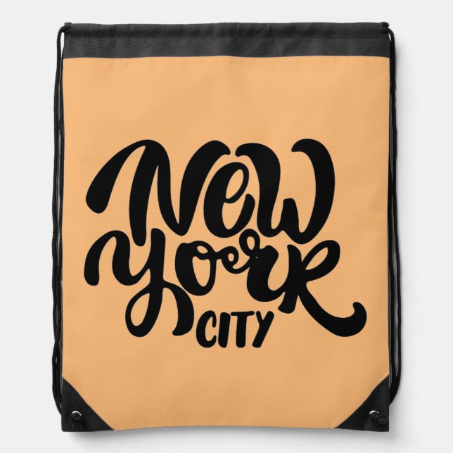 New York City Style Drawstring Bag (Front)