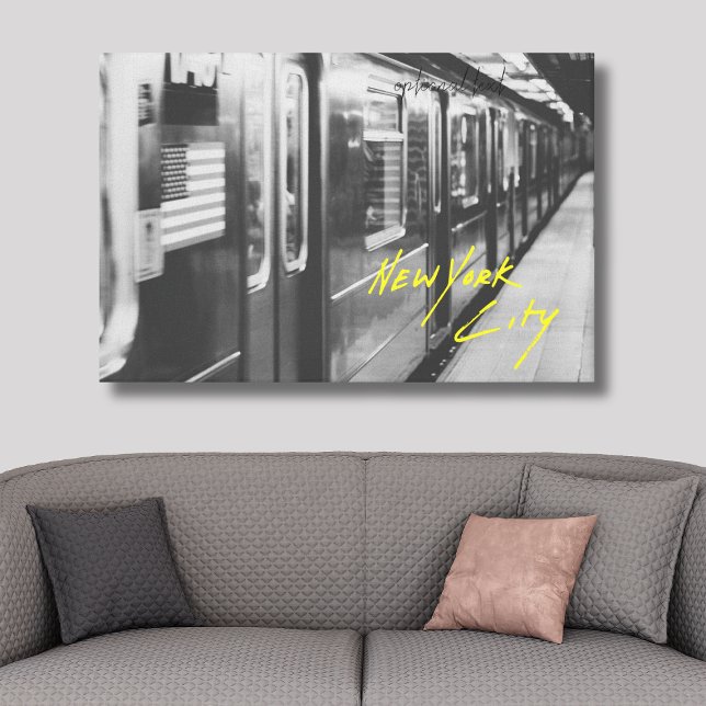 New York City Subway Stretched Canvas Print (NYC Canvas)