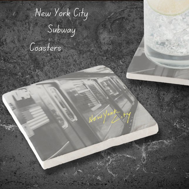 New York City Subway Train Stone Coaster (NYC Subway Coasters)