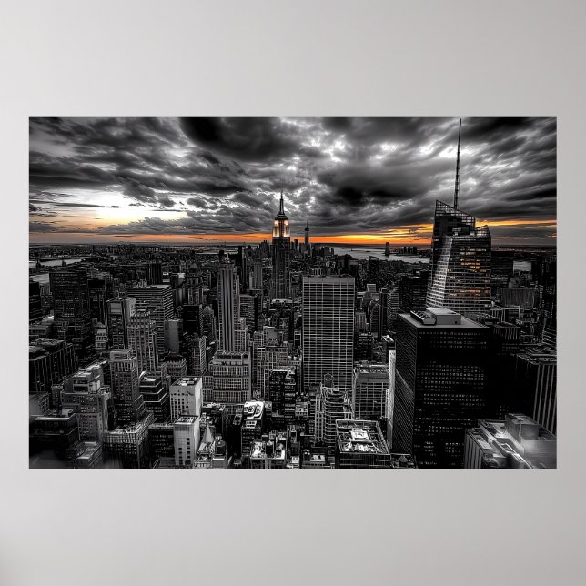 New York City sunset Poster (Front)