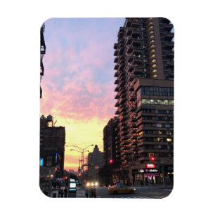 New York City Sunset Upper West Side Buildings NYC Magnet