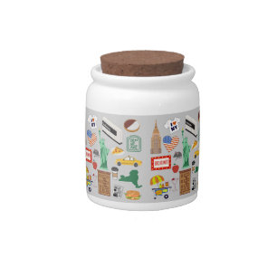 New York City Symbols Candy Jar