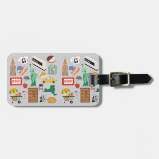 New York City Symbols Luggage Tag