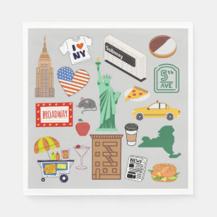 New York City Symbols Napkins