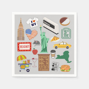 New York City Symbols Napkins