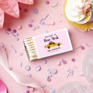 New York City Taxi Bachelorette Party Matchboxes