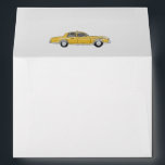 New York City Taxi Envelope. NYC Wedding.    Envelope<br><div class="desc">Capture the essence of the bustling streets of New York City with our New York City Taxi Envelope. Designed to add a touch of urban charm to your wedding correspondence, this envelope features an iconic New York City taxi illustration that sets the perfect tone for your NYC-themed wedding. Crafted with...</div>