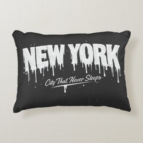 New York City That Never Sleeps Accent Pillow