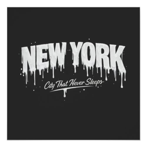New York City That Never Sleeps Poster