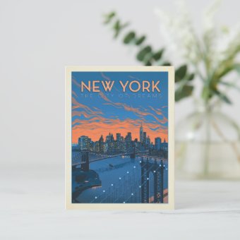 New York City | The City of Dreams Postcard | Zazzle