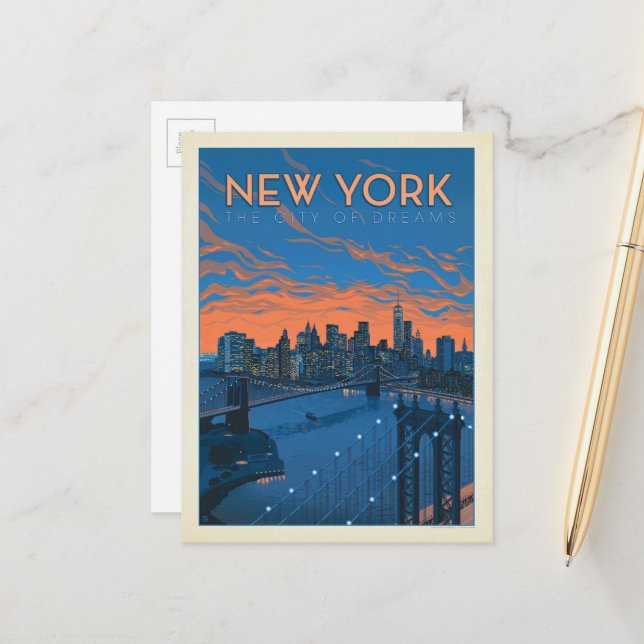 New York City | The City of Dreams Postcard | Zazzle