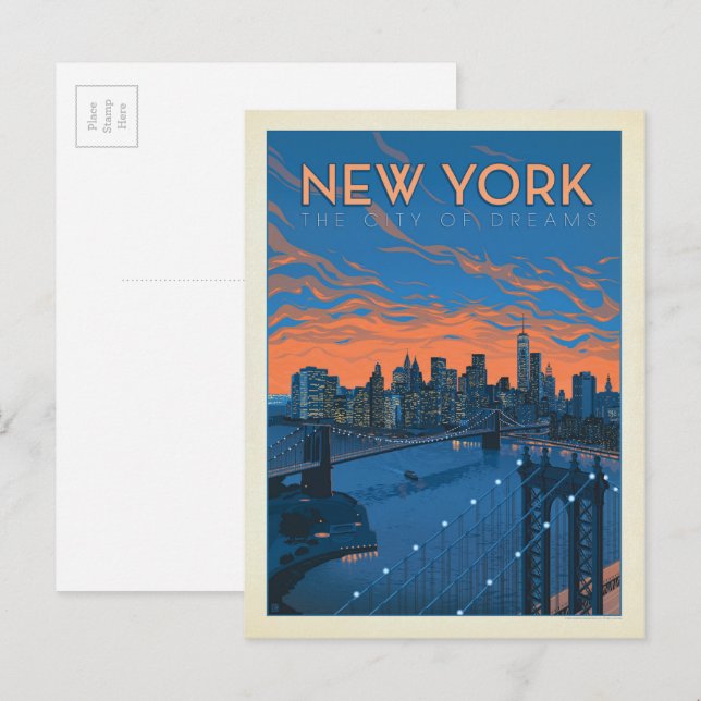 New York City | The City of Dreams Postcard | Zazzle