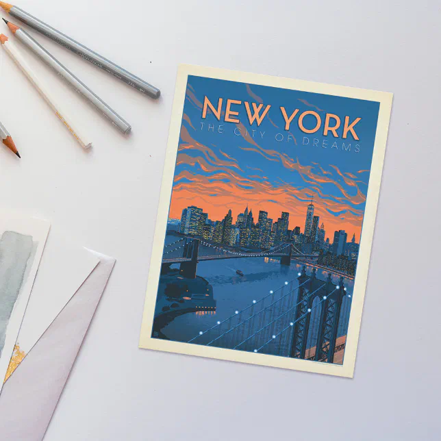 New York City | The City of Dreams Postcard | Zazzle