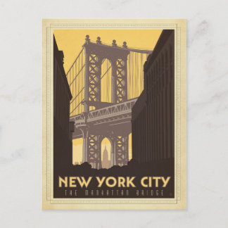 New York City | The Manhattan Bridge Postcard