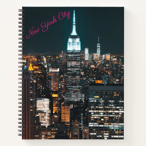 New York City Themed CityScape Spiral Notebook