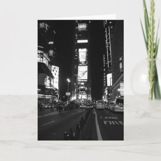 New York City Time Square Card (Front)