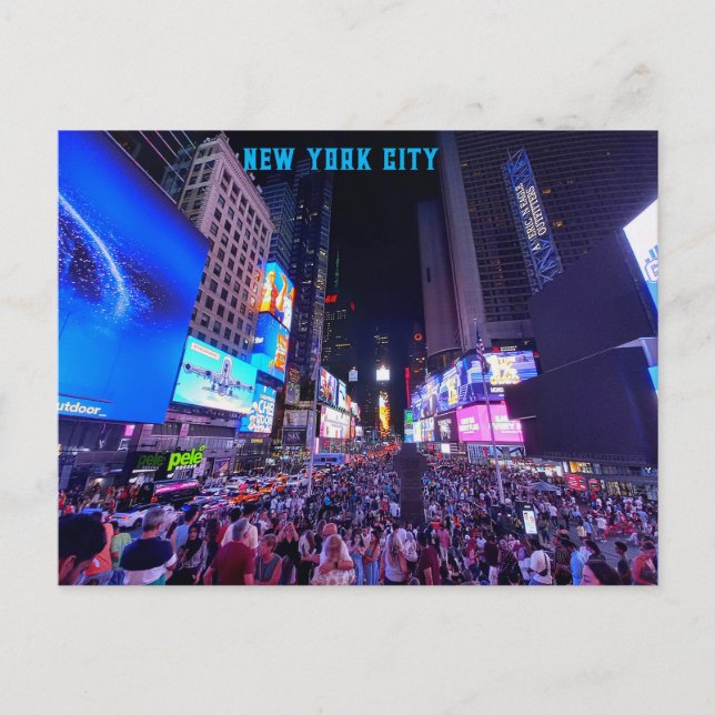 New York City - Times Square at Night Postcard (Front)
