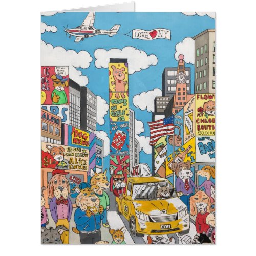 New York City Times Square Card