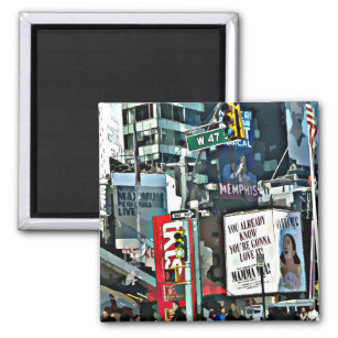 New York City Times Square Photo Magnet