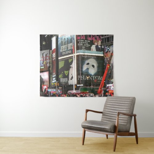 New York City Times Square Photography Tapestry