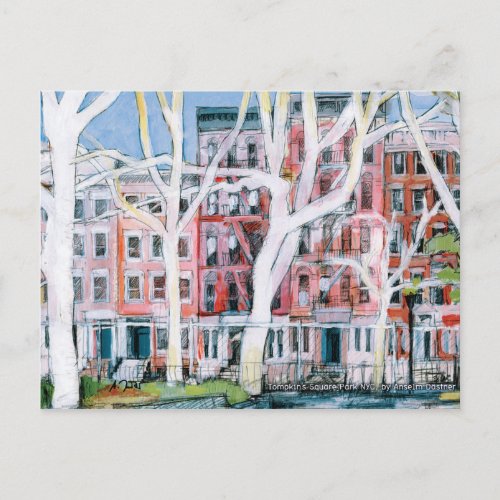 New York City Tompkins Square Park in winter Postcard