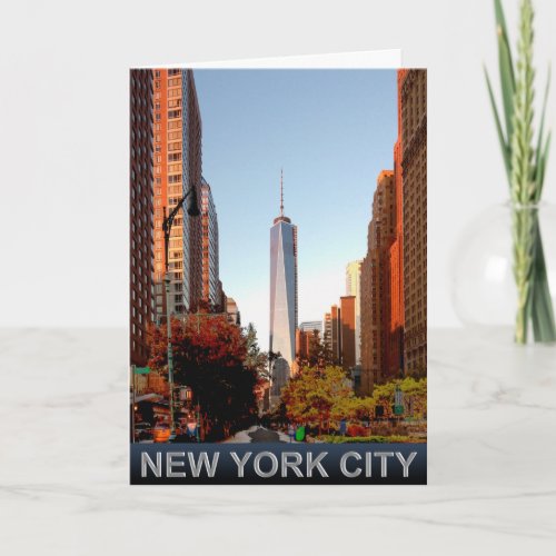 New York City Tower greeting card