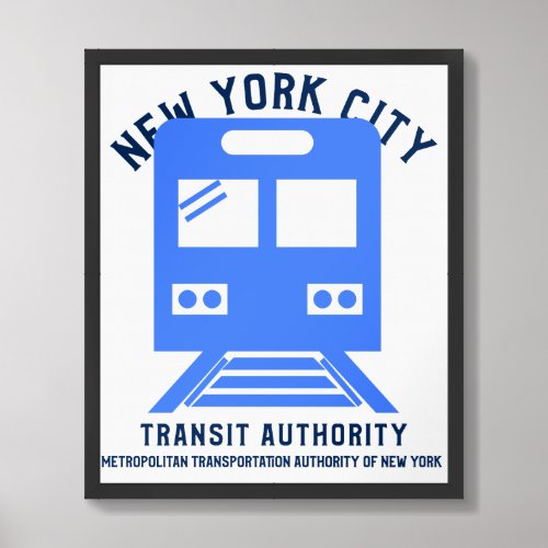 New York City Transit Authority  Framed Art
