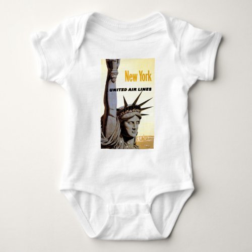 New York City Travel Baby Bodysuit