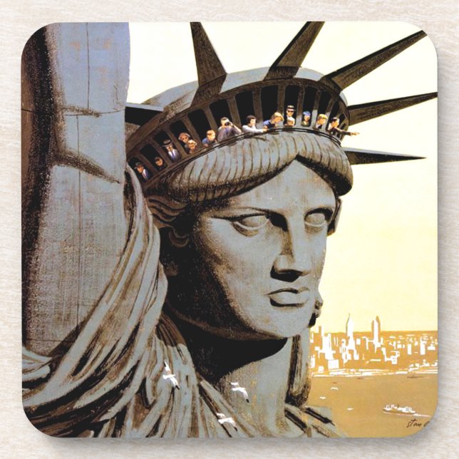 New York City Travel Beverage Coaster (Front)