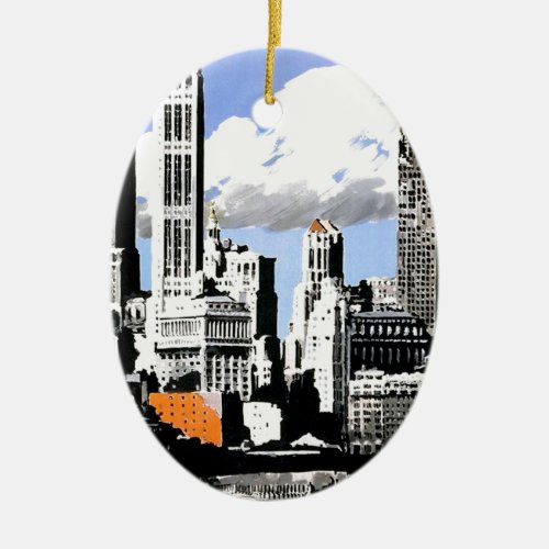 New York City Travel Ceramic Ornament