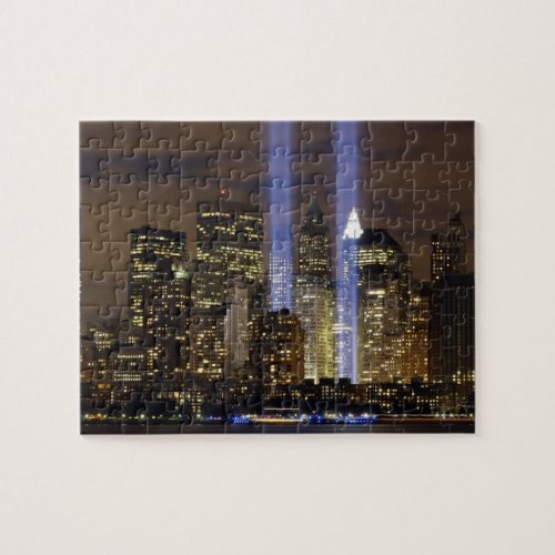 New York City Tribute In Lights Jigsaw Puzzle